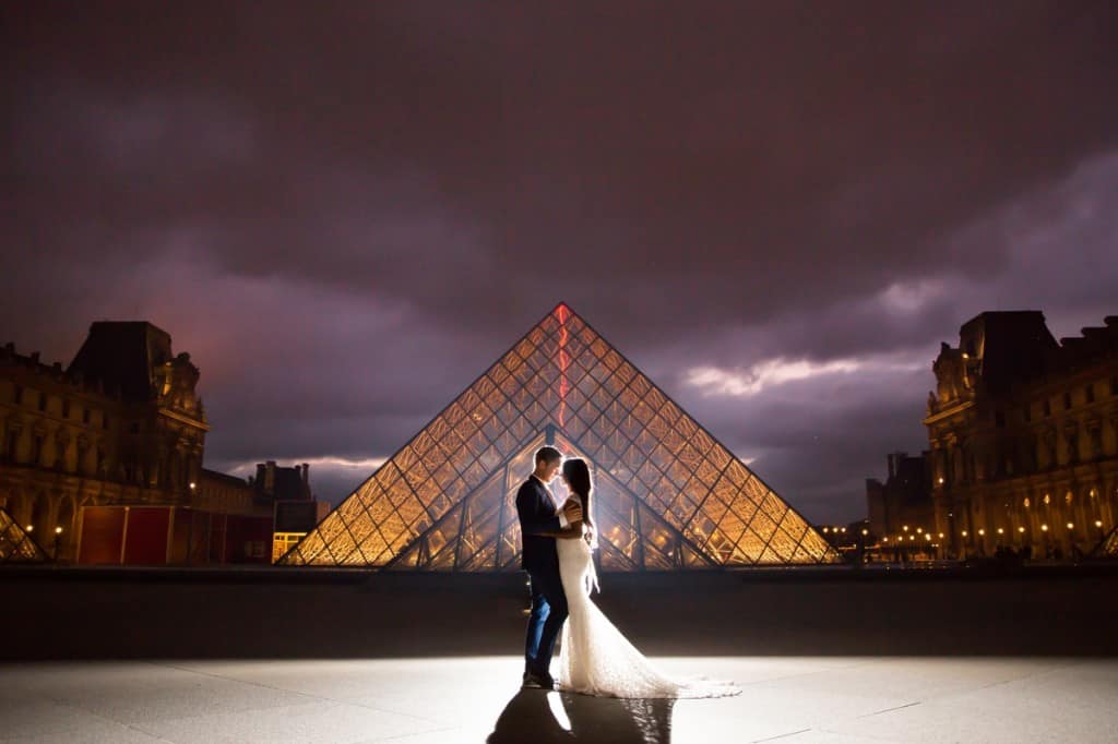 The Pyramide Louvre Paris Destination Wedding Photographer www.benandhopeweddings.com.au