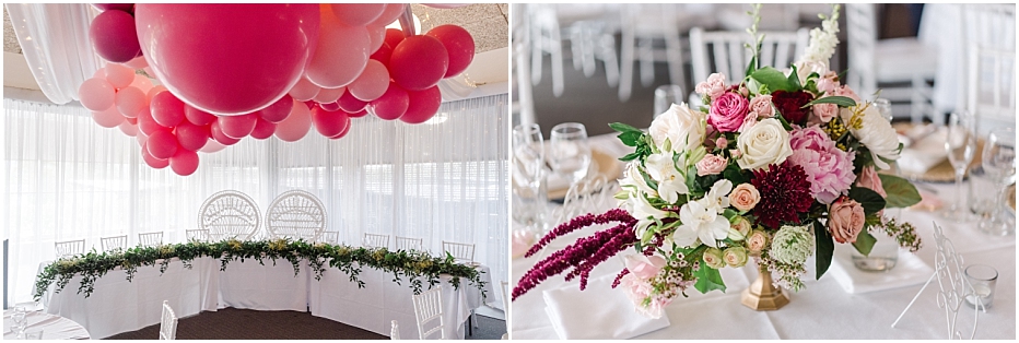 Pink and White Wedding Photos at The Village at Parkwood Wedding Venue - Tegan and Dylan