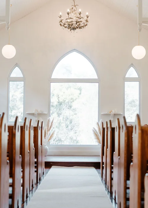 the chapel at Braeside estate wedding venue